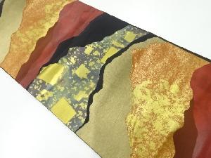 アンティーク 山並み模様織出し袋帯(材料)